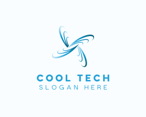 Wind Cooling Ventilation logo design