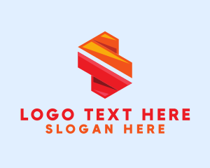 Colorful Geometric Letter S  logo