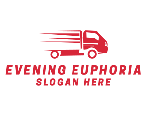 Red Trucking Vehicle  Logo