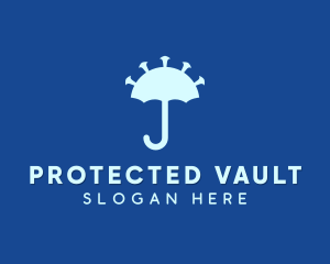 Virus Umbrella Protection logo design