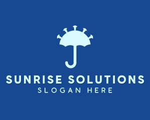 Virus Umbrella Protection logo design