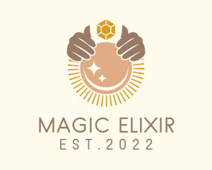 Magical Crystal Ball  logo design