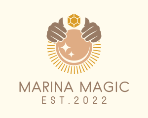 Magical Crystal Ball  logo design