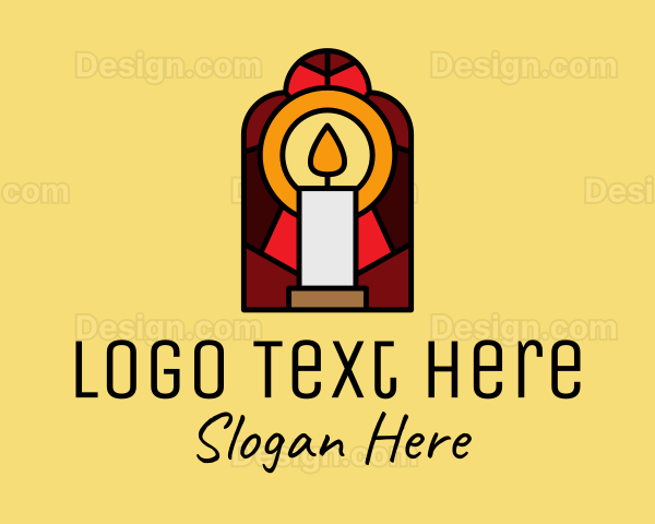 Church Candle Vigil Mosaic Logo