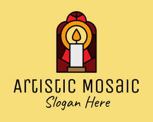 Church Candle Vigil Mosaic  logo