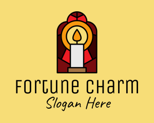 Church Candle Vigil Mosaic  logo design