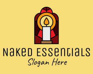 Church Candle Vigil Mosaic  logo design