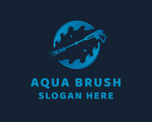 Pressure Washer Cleaning logo design