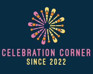 Star Celebration Fireworks logo design