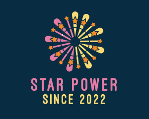 Star Celebration Fireworks logo design