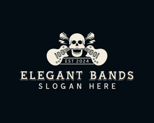 Skull Metal Band logo design