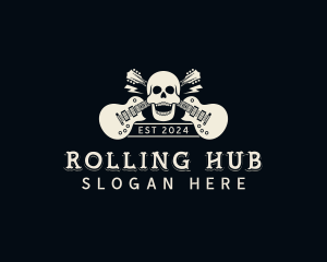 Skull Rock Band logo design