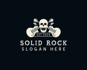 Skull Metal Band logo design