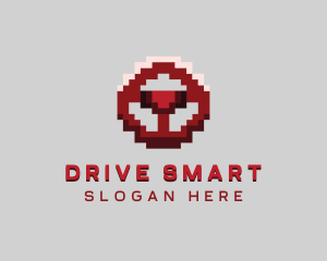 Driving Pixel Steering Wheel logo