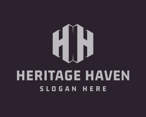 Enterprise Letter H & H logo design