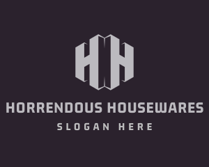 Enterprise Letter H & H logo design