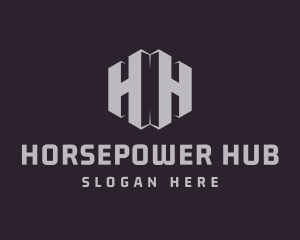 Enterprise Letter H & H logo design