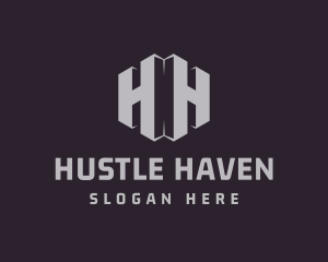 Enterprise Letter H & H logo design