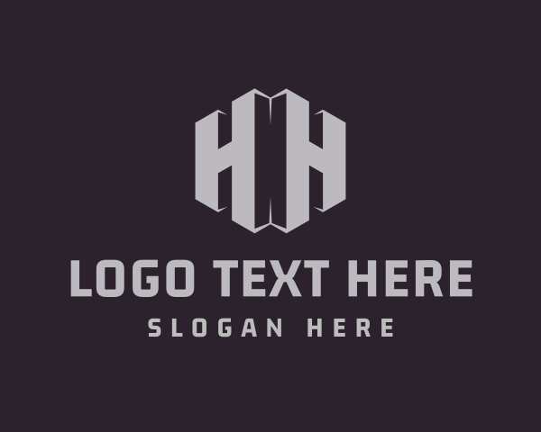 Letter H logo example 1
