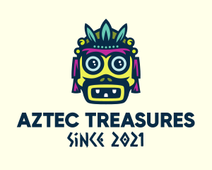 Leaf Aztec Mask logo