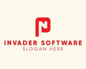 Tech Software N & P Monogram logo design