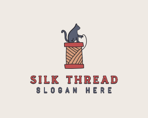 Cat Thread Yarn logo design