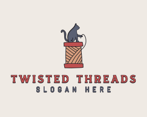 Cat Thread Yarn logo design