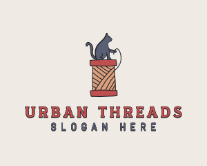 Cat Thread Yarn logo design