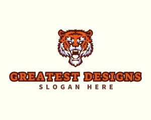 Wild Tiger Animal logo design