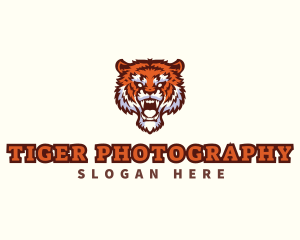 Wild Tiger Animal logo