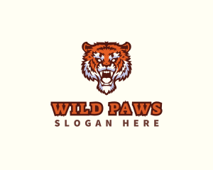 Wild Tiger Animal logo