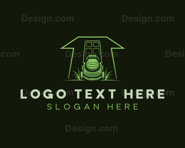 Yard Grass Lawn Mower Logo