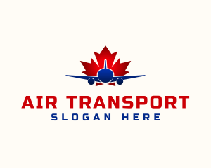 Canada Airplane Travel logo design