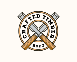 Chisel Wood Carpentry logo design