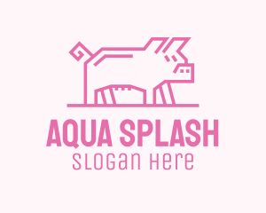 Pink Pig Farm logo design