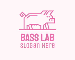 Pink Pig Farm logo design