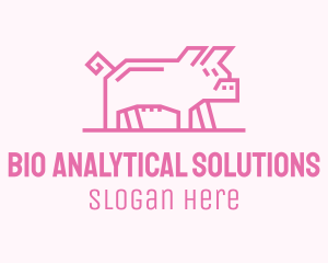 Pink Pig Farm logo design