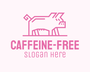 Pink Pig Farm logo design