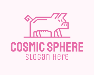 Pink Pig Farm logo design