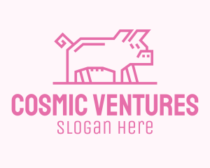 Pink Pig Farm logo design