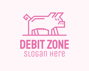 Pink Pig Farm logo design