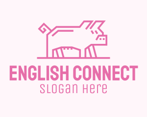 Pink Pig Farm logo design