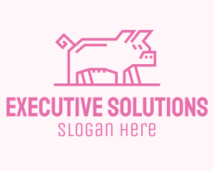 Pink Pig Farm logo design