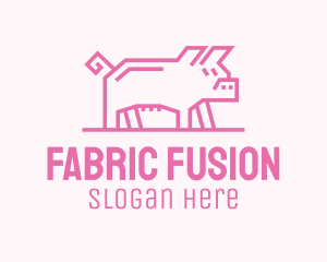 Pink Pig Farm logo design