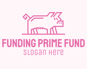 Pink Pig Farm logo design