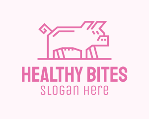 Pink Pig Farm logo design