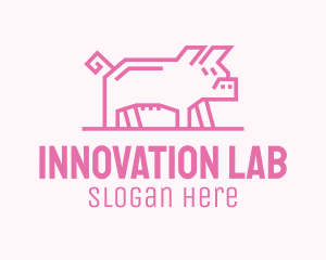 Pink Pig Farm logo design