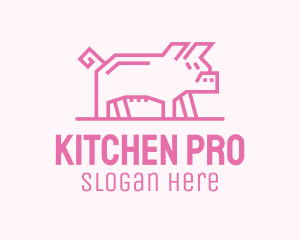 Pink Pig Farm logo design