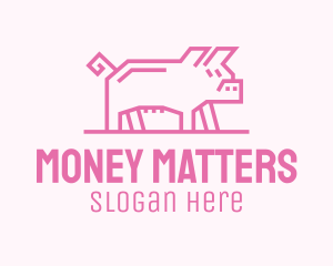 Pink Pig Farm logo design