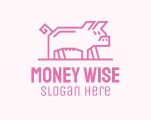 Pink Pig Farm logo design